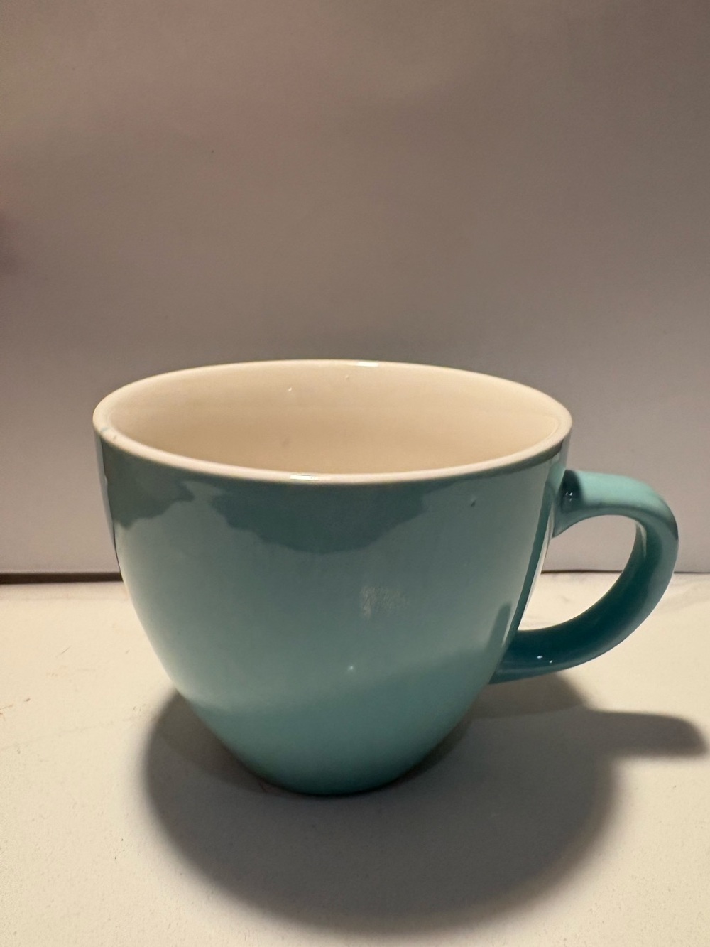 Large Aqua Ceramic Coffee Mug